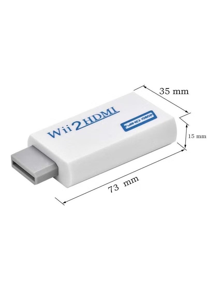 Generic - Wii to HDMI Converter Adapter - Upgrade Your Gaming Experience with 720P/1080P HD Output, 3.5mm Audio Video Support - Compatible with Wii Display Modes - For Nintendo Wii Game Accessory - Image 1