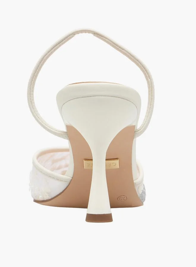 Celeste IVORY Women Stiletto Heel Mules for Women | Best Price UAE