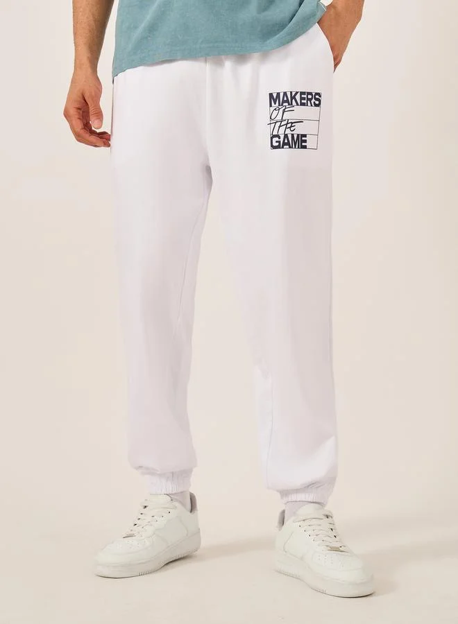 Styli Oversized Joggers with Elasticated Hem
