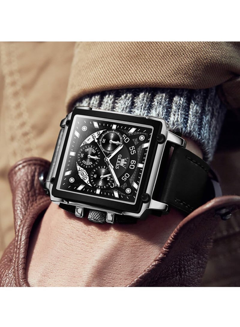 OLEVS OLEVS Men's Fashion Stainless Steel Chronograph Waterproof Men's Watch 9919  - Image 3
