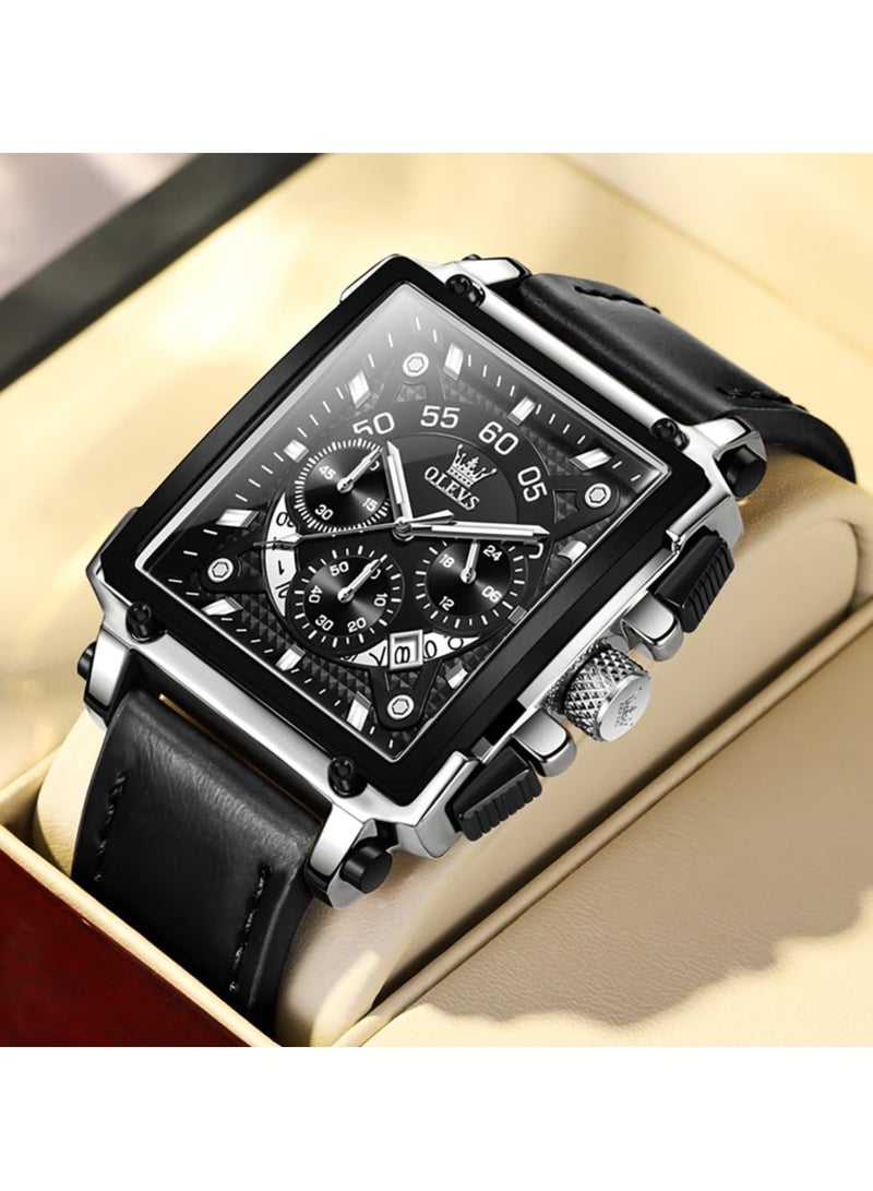 OLEVS OLEVS Men's Fashion Stainless Steel Chronograph Waterproof Men's Watch 9919  - Image 4