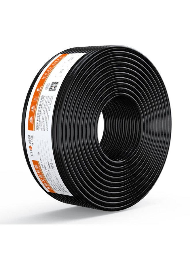 CHOSEAL Akihabara Category 6 Ethernet Cable, Double-shielded, Waterproof, Sun-resistant, Cold-resistant, Anti-interference, Gigabit, Pure Copper, Outdoor-specific Network Cable, Black, 100 Meters, Qs2604t100s - Image 2