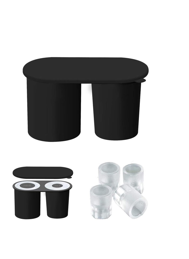 Excefore Ice Cube Tray Silicone for Stanley Cup 30 oz and 40oz, Cylinder Ice Cube for Stanley Cup 30 oz and 40oz, Ice Trays for Freezer with Lid, Tumbler Ice Molds for Drinks,Coffee  - Image 1