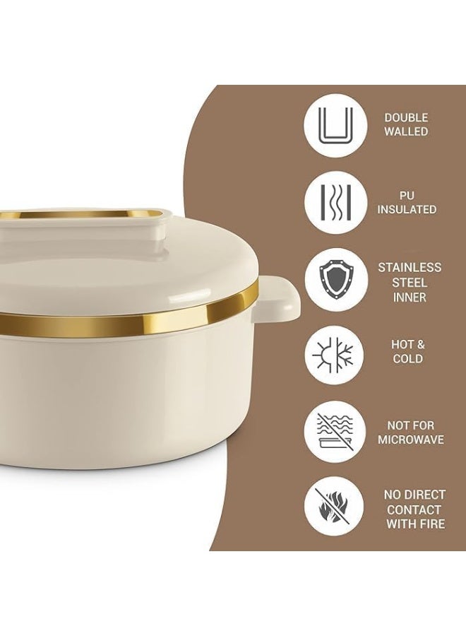 Milton Curve 3 Pcs Hot Pot Set - 1 Ltr / 1.5 Ltr / 2.5Ltr - Image 2