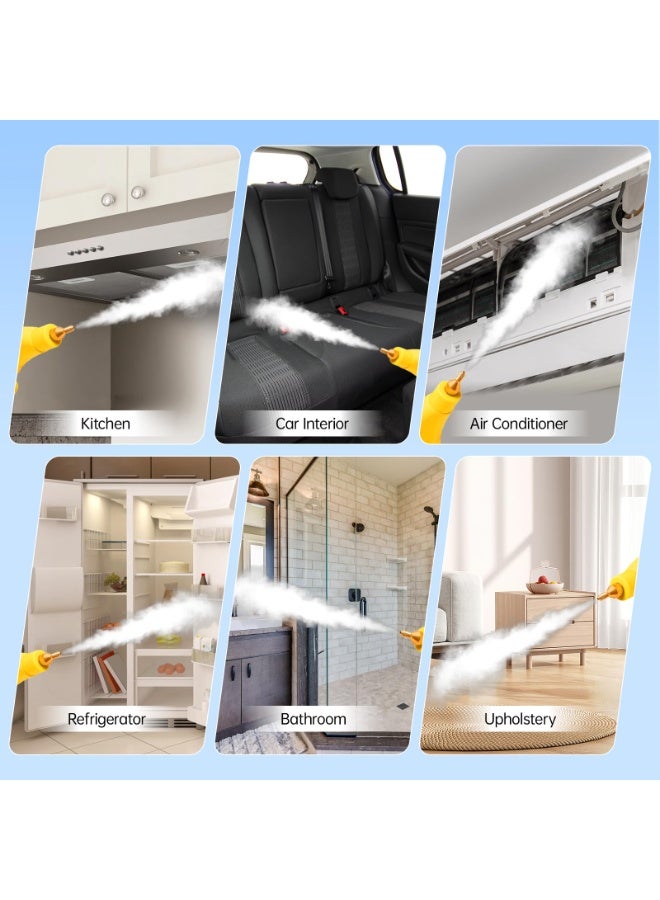 Joshberg Pressurized Steam Cleaner, 3-Level Adjustable Handheld Steamer Cleaning for Home, 15s Fast Heat-Up, 2500W Multi-Surface Portable Steamer for Floor/Grout/Car/Kitchen & Bathroom - Image 4