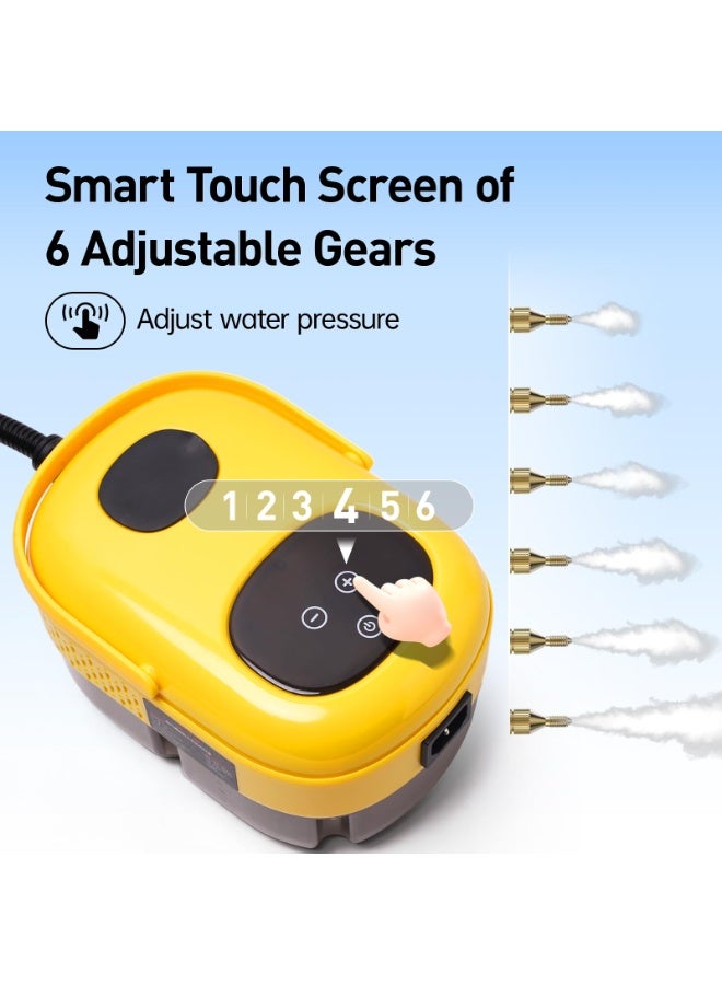 Joshberg Pressurized Steam Cleaner, 3-Level Adjustable Handheld Steamer Cleaning for Home, 15s Fast Heat-Up, 2500W Multi-Surface Portable Steamer for Floor/Grout/Car/Kitchen & Bathroom - Image 5