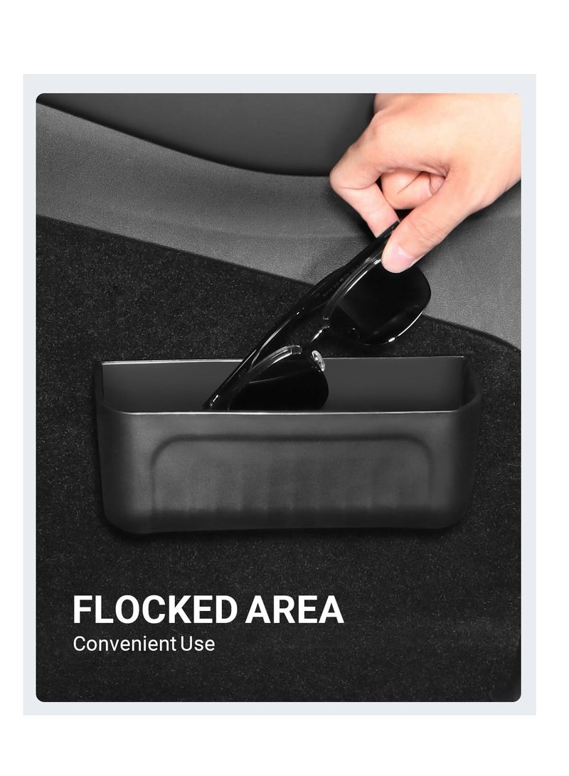 Center Console Organizer for Tesla Model Y Model 3 Model S Model X, Tesla Accessories, Silicone Storage Box for Glasses, Key, Card Case, Phone, Tesla Interior Accessories, Black - Image 5