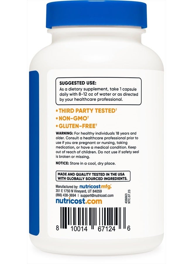 L-Arginine L-Citrulline Complex 750Mg, 120 Capsules - Non-Gmo
