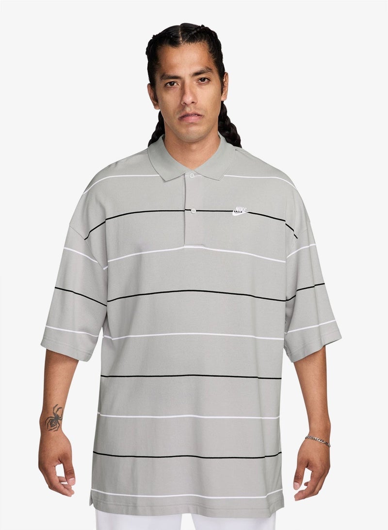 Nike Club Oversized Stripe Polo - Image 1