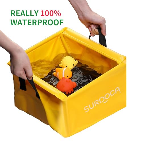 SURDOCA Fully Waterproof Car Trunk Organizer, Foldable Truck Organizer, Multifunctional Collapsible Car Storage Bag, Anti-Mud Trunk Storage Organizer 18 Liters - Image 3