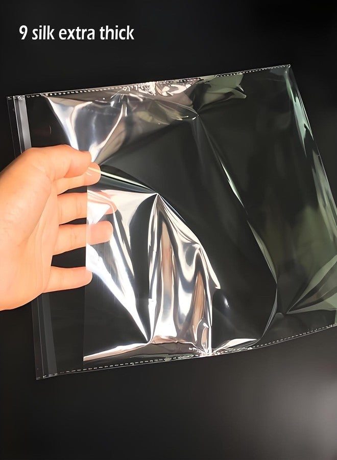 TORISING Magazine Protectors Clear Plastic Magazine Sleeves 80PCS 9.25 X 11.8 Cellophane Bags 9 Silk Thick Resealable Protective Storage Display for Guides Documents Photos (9.25 x 11.8 Inch) - Image 3