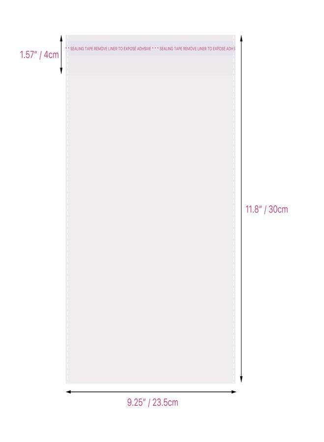TORISING Magazine Protectors Clear Plastic Magazine Sleeves 80PCS 9.25 X 11.8 Cellophane Bags 9 Silk Thick Resealable Protective Storage Display for Guides Documents Photos (9.25 x 11.8 Inch) - Image 2
