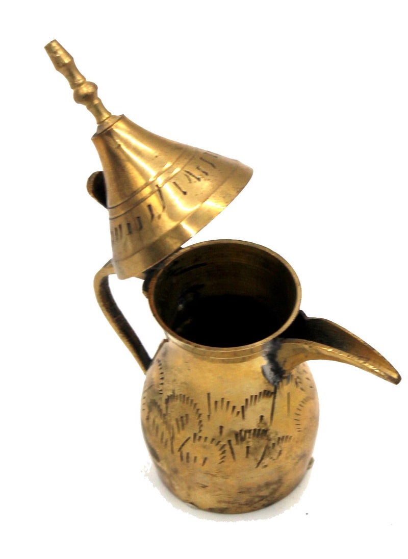 Antique Museum BRASS SAUDI COFFEE POT 3INCHES-ALN214  - Image 4