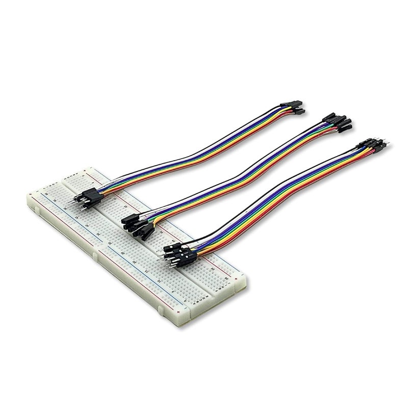 OSFT 830 Point Breadboard with Jumper Wire Kit | 10 Male-to-Male, 10 Female-to-Female, 10 Male-to-Female Dupont Cables | Prototype Board for Arduino, Raspberry Pi & DIY Electronics Projects - Image 4