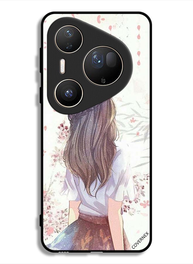Covernex Huawei Pura 80 Ultra Protective Case Cover Cute Girl In Deep Thinking - Image 1