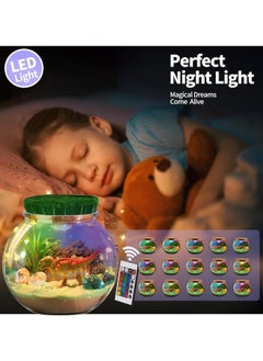 VUCATIN Dinosaur Terrarium Gifts for Kids Girls Light Up Terrarium Dinosaur Toys for Girls DIY Moon Lamp Arts and Crafts Birthday Gift for Girls Ages 4+ Year Old (Dinosaur)  - Image 2