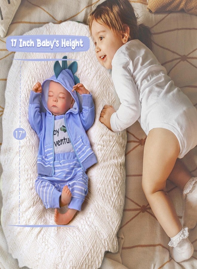ADFO Reborn Baby Dolls Girl Realistic, 20 inch Lifelike Realistic Girl Newborn Real Life Baby Girl Dolls Soft Vinyl and Cloth Body with Clothes and Toy Gift for Kids Age 3+ - Image 3