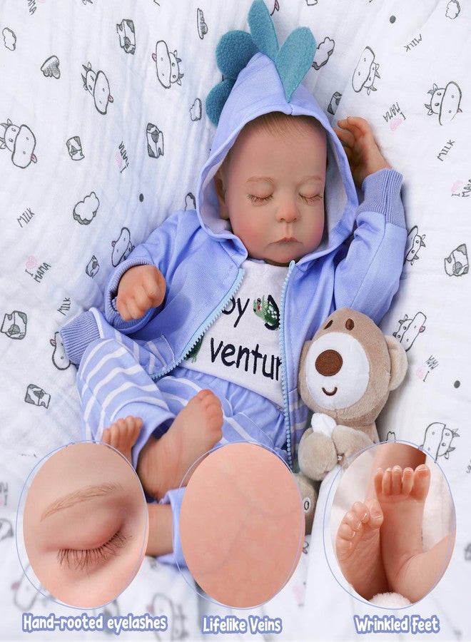 ADFO Reborn Baby Dolls Girl Realistic, 20 inch Lifelike Realistic Girl Newborn Real Life Baby Girl Dolls Soft Vinyl and Cloth Body with Clothes and Toy Gift for Kids Age 3+ - Image 5