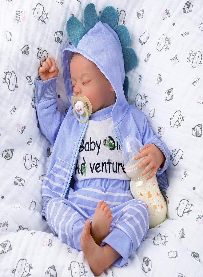 ADFO Reborn Baby Dolls Girl Realistic, 20 inch Lifelike Realistic Girl Newborn Real Life Baby Girl Dolls Soft Vinyl and Cloth Body with Clothes and Toy Gift for Kids Age 3+ - Image 1