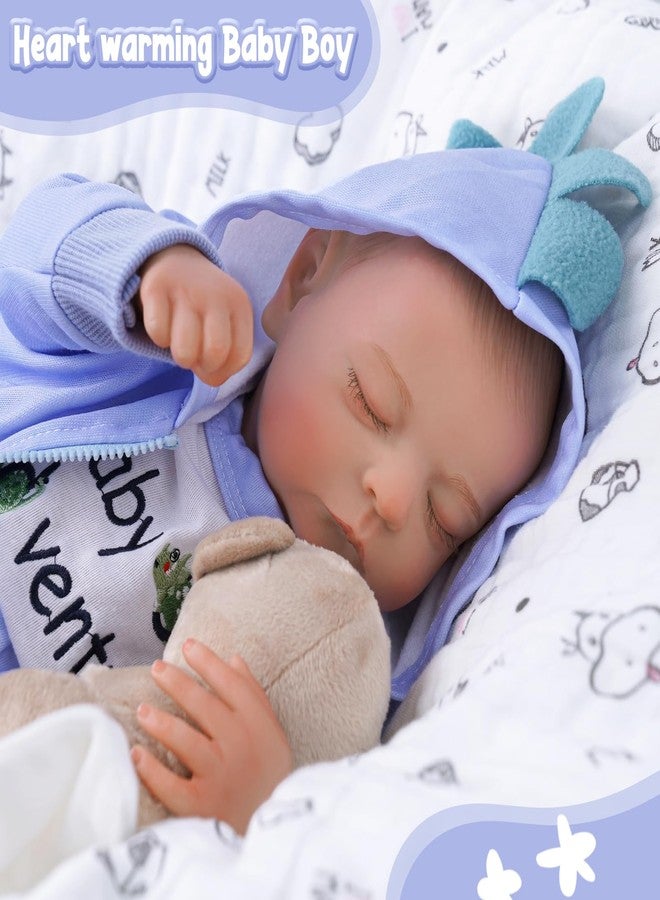 ADFO Reborn Baby Dolls Girl Realistic, 20 inch Lifelike Realistic Girl Newborn Real Life Baby Girl Dolls Soft Vinyl and Cloth Body with Clothes and Toy Gift for Kids Age 3+ - Image 2
