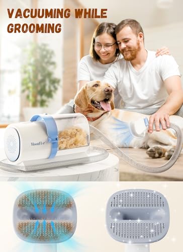 Moonflor Dog Grooming Kit with 2.5L Large-Capacity 10Kpa Vacuum for Shedding, Low Noise Hair Remover with 4 Proven Pet Grooming Supplies, Quiet Hair Clippers Set for Cats & Dogs - Image 4