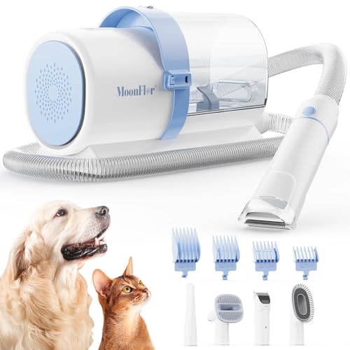 Moonflor Dog Grooming Kit with 2.5L Large-Capacity 10Kpa Vacuum for Shedding, Low Noise Hair Remover with 4 Proven Pet Grooming Supplies, Quiet Hair Clippers Set for Cats & Dogs - Image 1