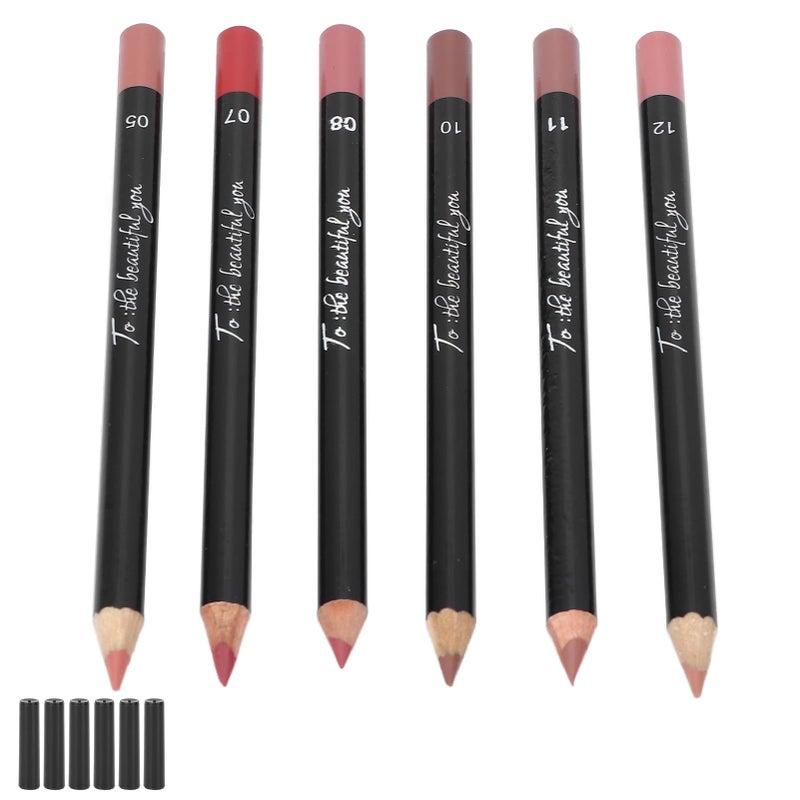 ANGGREK 6pcs Lip Liner, Professional Matte Long Lasting Lip Pencil, Pigmented Cosmetics (set 03) - Image 4