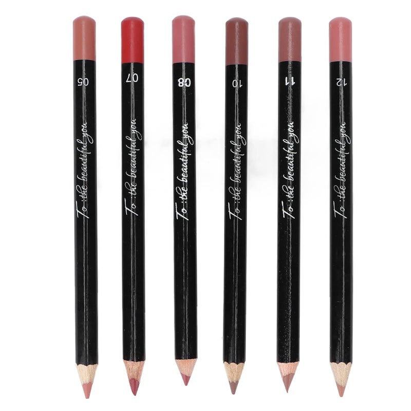ANGGREK 6pcs Lip Liner, Professional Matte Long Lasting Lip Pencil, Pigmented Cosmetics (set 03) - Image 3