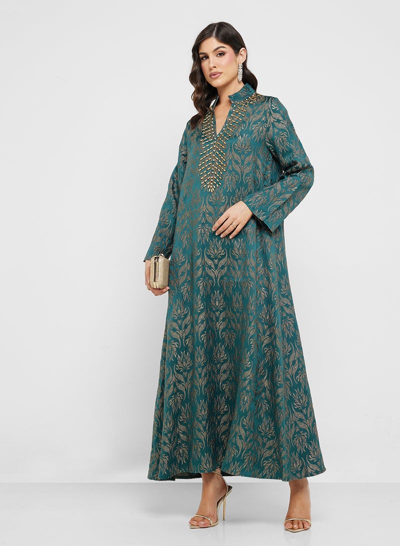 Khizana Embroidered Jalabiya - Image 1