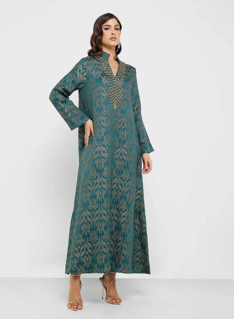 Khizana Embroidered Jalabiya