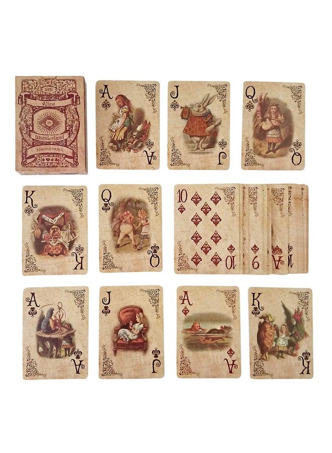 ASVP Shop Alice In Wonderland Playing Cards - Full Set is Ideal for Themed Parties, Props, Theme, and Games - Image 1