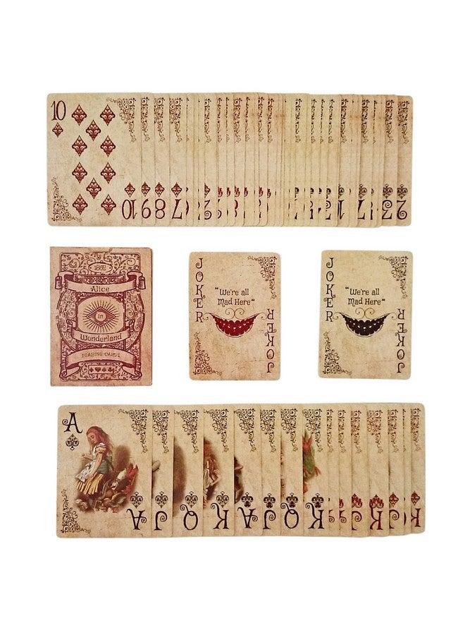 ASVP Shop Alice In Wonderland Playing Cards - Full Set is Ideal for Themed Parties, Props, Theme, and Games - Image 2