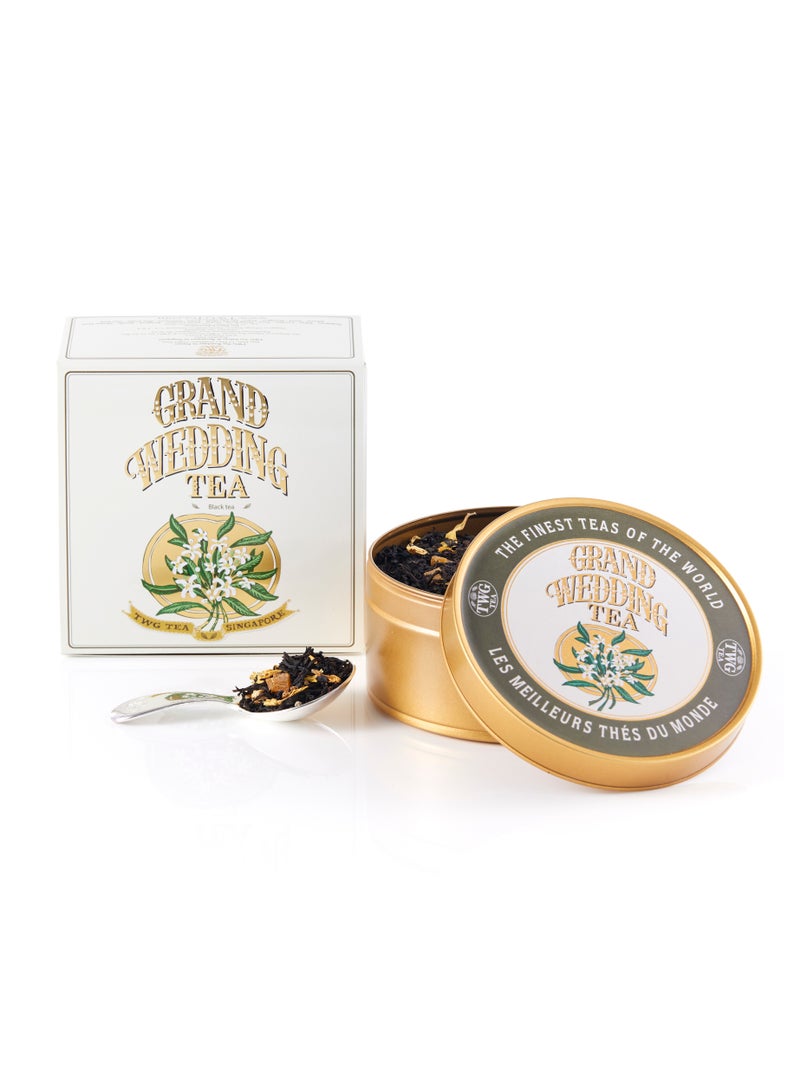 TWG Tea Grand Wedding Tea | Loose Leaf Black Tea Blend in Caviar Tea Tin Gift, 100g - Image 1