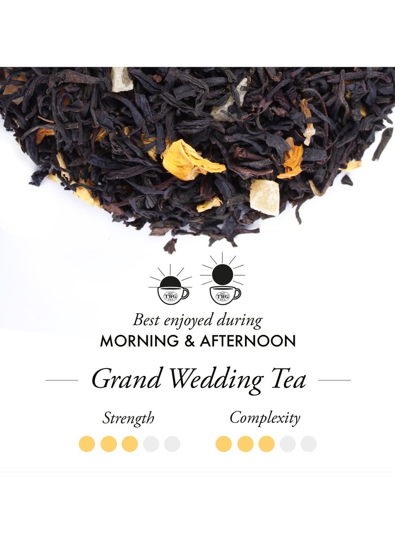 TWG Tea Grand Wedding Tea | Loose Leaf Black Tea Blend in Caviar Tea Tin Gift, 100g - Image 2