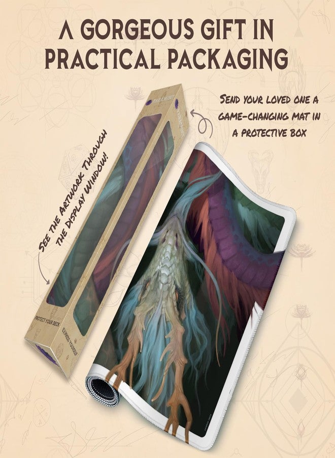 Paramint Dragons (Stitched) - MTG Playmat by Clint Cearley - Compatible with Magic The Gathering Playmat - Play MTG, YuGiOh, TCG - Original Play Mat Art Designs & Accessories - Image 5