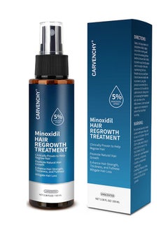 CARVENCHY Minoxidil Hair Regrowth Treatment, Hair Growth Serum 5% Spray for Stronger Thicker Longer Hair, Help to Stop Thinning and Loss Hair for Men and Women, 100ml  - Image 1