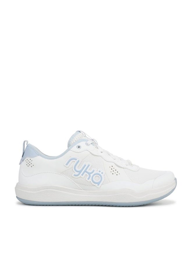 Ryka Women's Court Agility Sneaker, White/Skyride Blue, 9 - Image 1