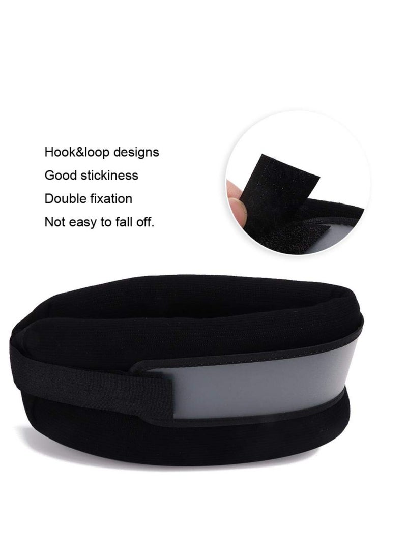 Adjustable Soft Foam Neck Brace for Pain Relief and Support, Comfortable Cervical Collar for Sleeping and Whiplash Recovery, Stabilizes Spine and Alleviates Pressure, Black - Image 4