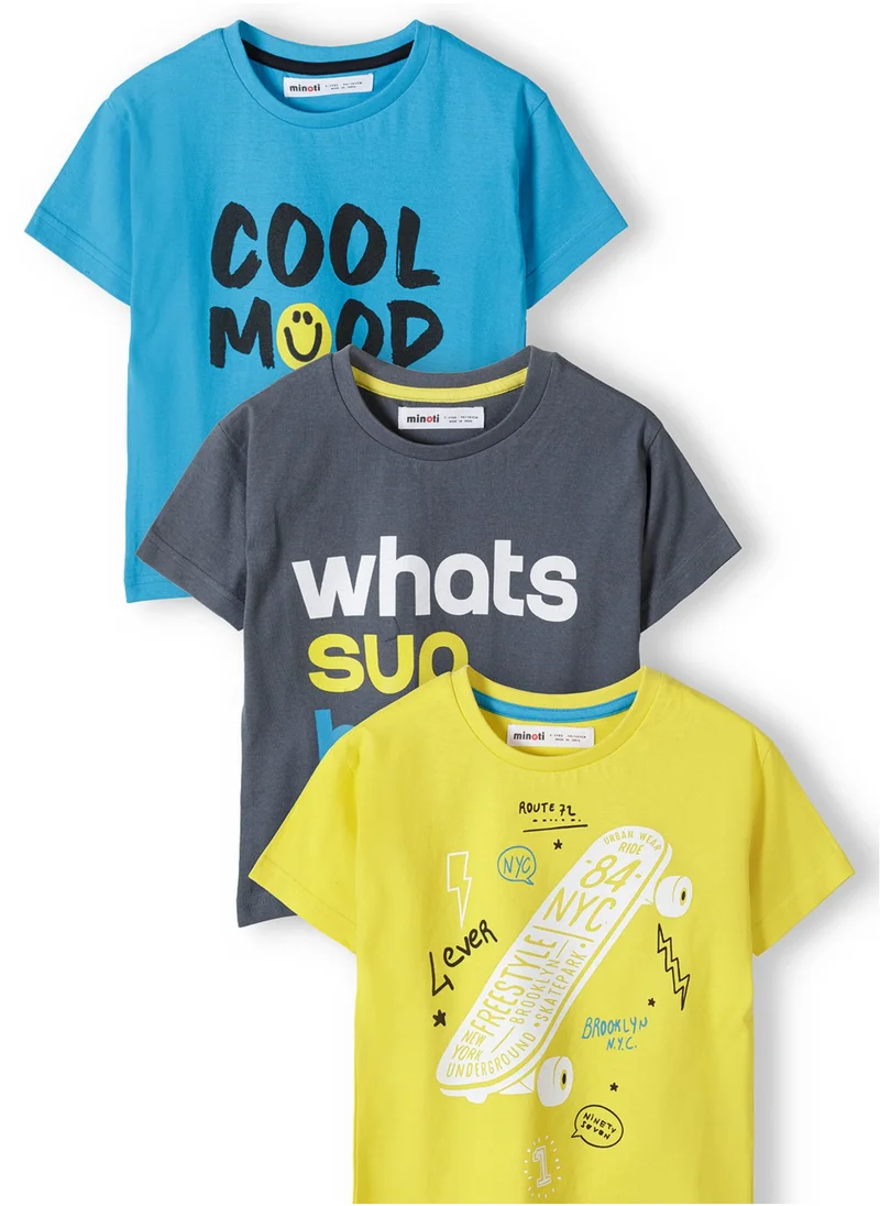 MINOTI Kids Boys  3-Pack T-Shirt