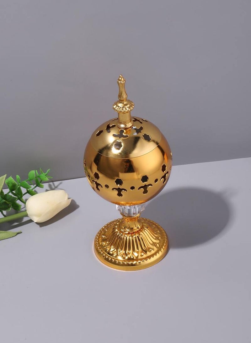 Golden ball incense burner - Image 1