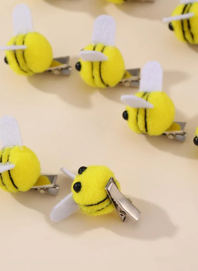 تايك تو Pack of 10 - Girls Yellow Bee Hair Accessories