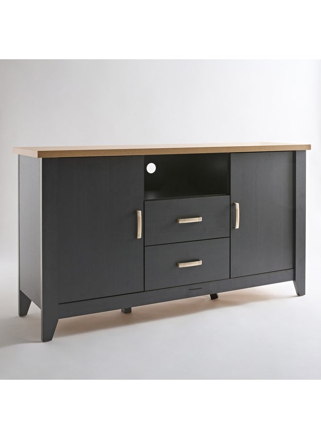 Home Box - Sky 2-Drawer Sideboard High TV Unit with 2 Doors 45 x 85 x 155 cm - Image 1