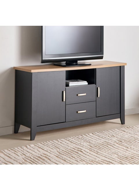 Sky 2-Drawer Sideboard High TV Unit with 2 Doors 45 x 85 x 155 cm