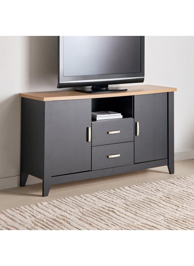 Home Box - Sky 2-Drawer Sideboard High TV Unit with 2 Doors 45 x 85 x 155 cm - Image 1