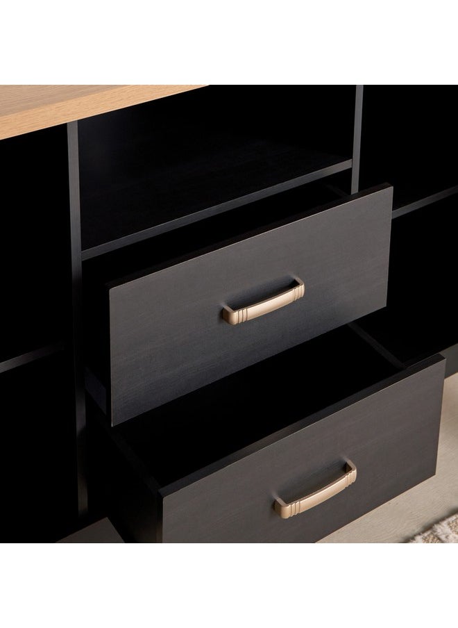 Home Box - Sky 2-Drawer Sideboard High TV Unit with 2 Doors 45 x 85 x 155 cm - Image 1