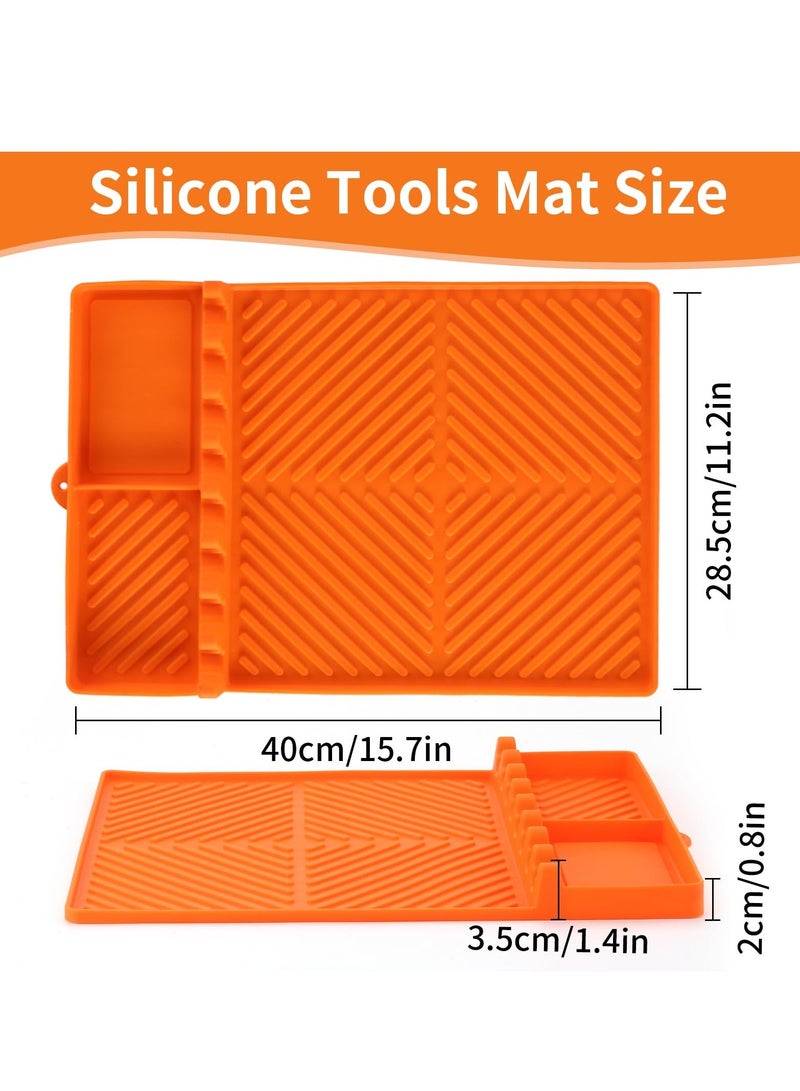اكسيسن حصيرة شواء سيليكون، أدوات شواء للشواء من بلاكستون، حصيرة رف جانبي للشواء لسطح مطبخ الشواء الخارجي - Image 3