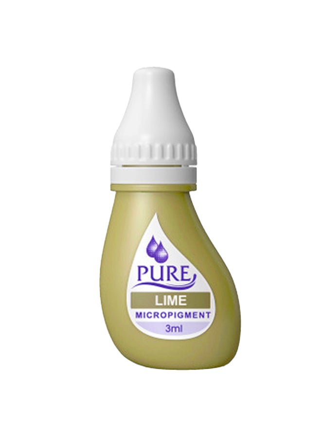 PURE Micro Pigments For Eyebrow Lash No Mixing Eyebrow Pigment For Shading Hair Stroke Lime 3Ml X 6 Bottles - Image 2