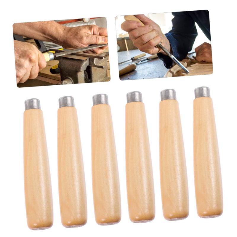 6Pcs Wood File Handles Ergonomic Grip Non Slip For Woodworking Rasp Filing Tools - Image 3