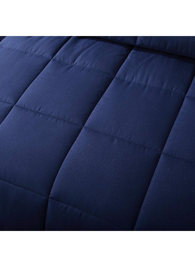 Generic EVOLIVE Fashion Bedding Reversible Comforter (Navy/Light Blue, Queen)  - Image 5