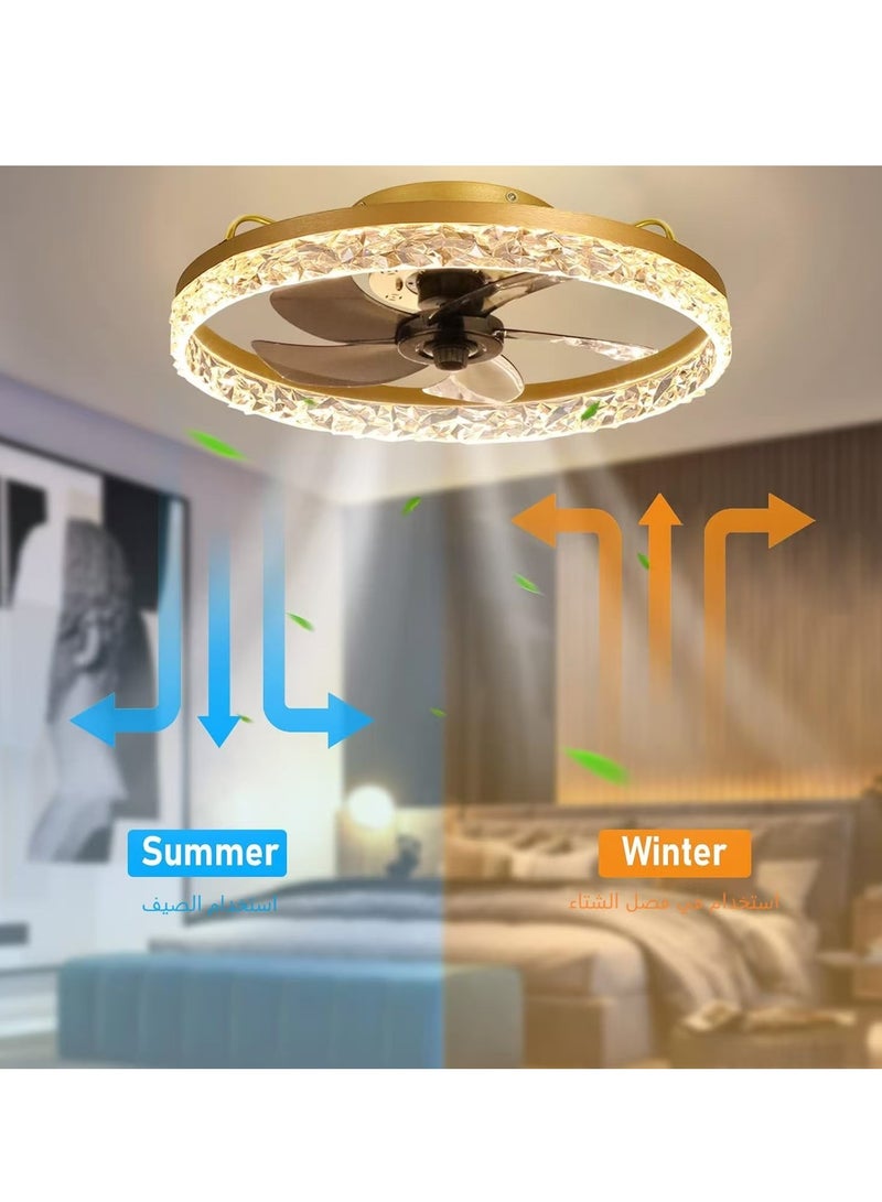 مُوسُّي مصابيح مروحة السقف إضاءة مروحة السقف الذكية مع جهاز التحكم عن بعد وتطبيق الهاتف المحمول - Image 2